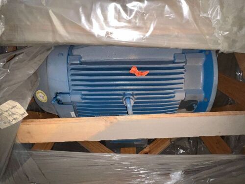 Unused 100 HP Electric Motor, 460/380V, 50/60 Hz, 1,785 RPM, 405T Frame
